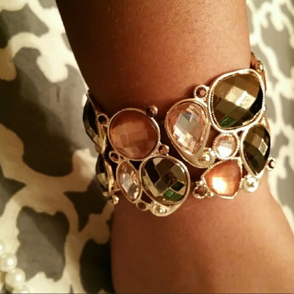 STYLE&CO BRONZE GEMS BRACELET